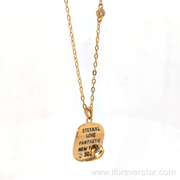 18K Gold Plated 925 Silver Valentine Day Necklace